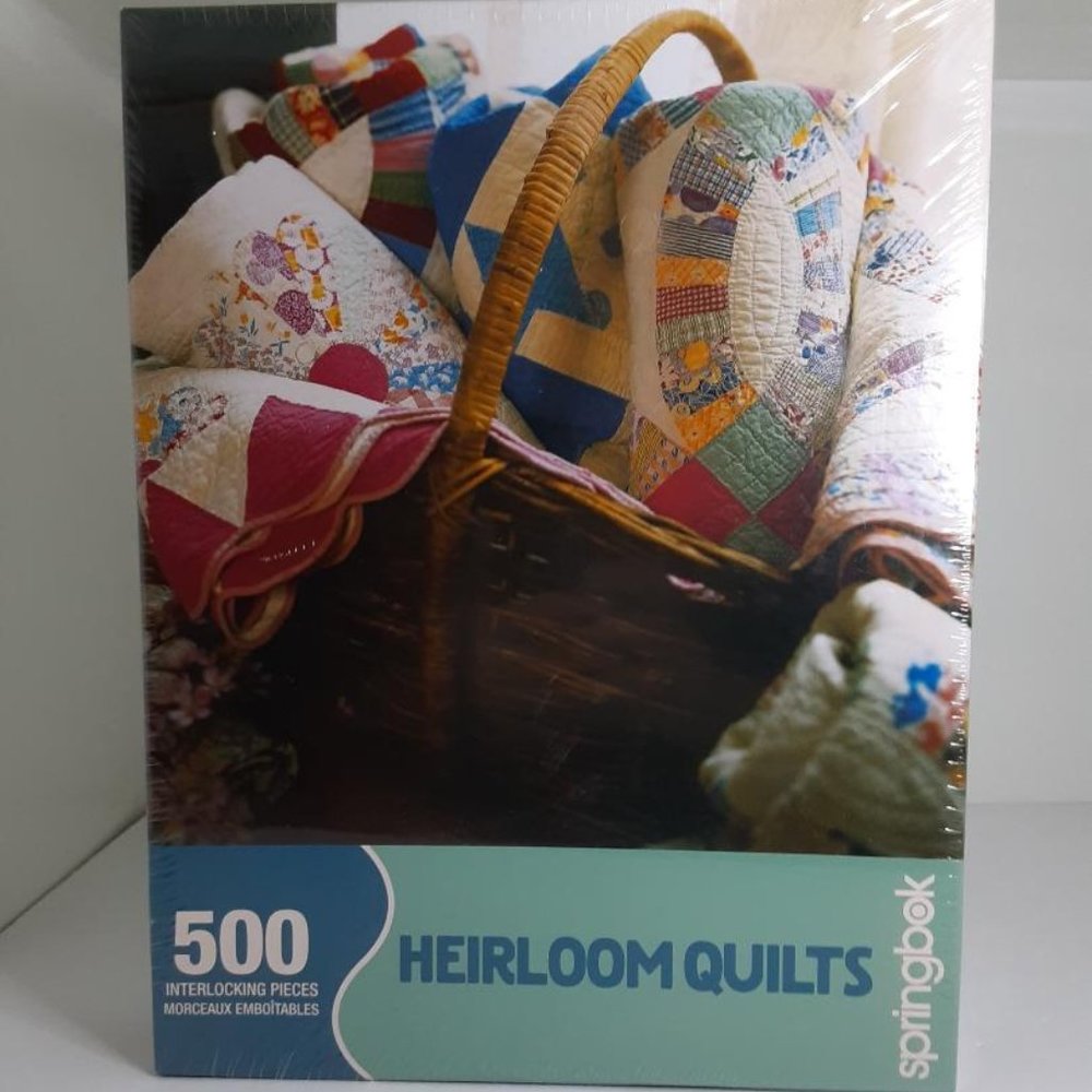 Springbok Puzzle Heirloom Quilts 500 Pieces New